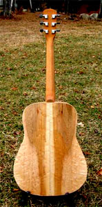 Birdseye Rock Maple Acoustic Guitar by Kiesha