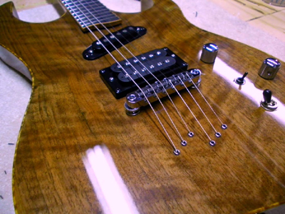 Curly Claro Walnut Guitar by Jon Simpson Guitars  http://www.jsimpsonguitars.com USA