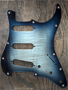 Figured Maple Pick Guard by Tim Rocco ( www.rocoguitars.com  ) USA