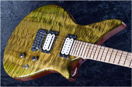 Maple Top Guitar by Franck Claise Luthier Guitares - France http://claise-guitares.com/