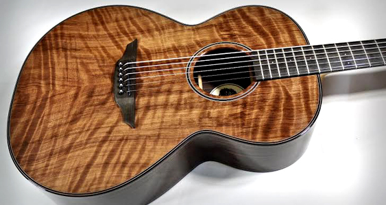 Curly Redwood top guitar by Brook Guitars  www.brookguitars.com  Great Britain