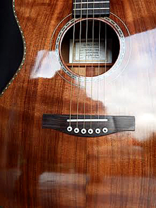 Curly Redwood top Guitar by Chris Garland  christgarland@gmail.com Luxembourg